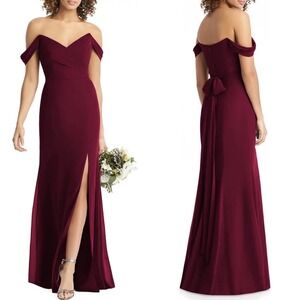 Social Bridesmaid Strapless V-Neck Chiffon Trumpet Gown 12